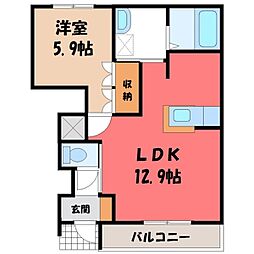 JR東北本線 雀宮駅 3.6km