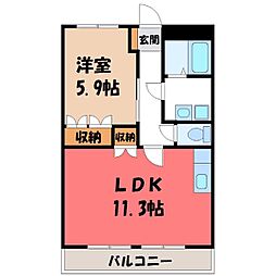 JR東北本線 雀宮駅 バス10分 茂原観音入口下車 徒歩1分 1階/-