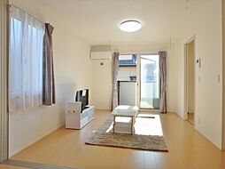 JR水戸線 結城駅 徒歩5分の賃貸アパート 1階1LDKのリビング/ダイニング