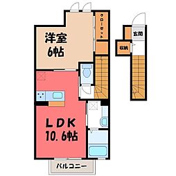 東武日光線 新栃木駅 徒歩9分 2階/-