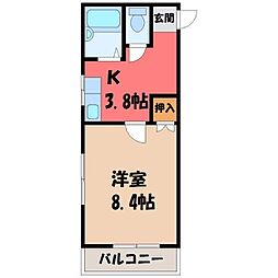 JR東北新幹線 宇都宮駅 バス12分 川田北口下車 徒歩6分 1階/-