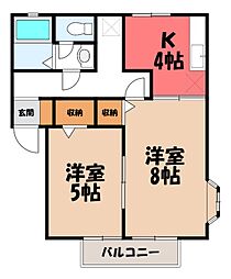 JR日光線 鶴田駅 徒歩5分 2階/-