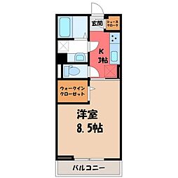 JR東北本線 小山駅 徒歩28分 3階/-