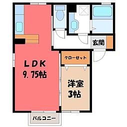 東武宇都宮線 江曽島駅 徒歩9分 1階/-