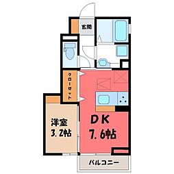 JR東北本線 宇都宮駅 徒歩17分 1階/-