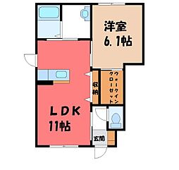 JR東北本線 宇都宮駅 バス13分 平松本町下車 徒歩2分 1階/-