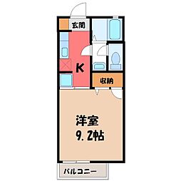 宇都宮芳賀ライトレール線 駅東公園前駅 徒歩20分 2階/-
