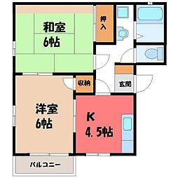 JR東北新幹線 宇都宮駅 バス23分 卸団地入口下車 徒歩7分 2階/-