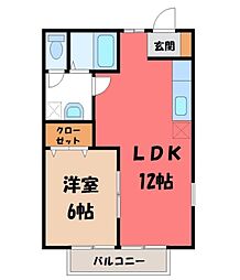 宇都宮芳賀ライトレール線 駅東公園前駅 徒歩27分 2階/-