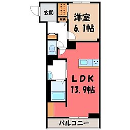 宇都宮芳賀ライトレール線 峰駅 徒歩3分 3階/-