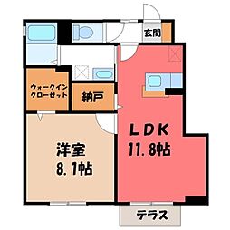 ソウルクエストA 1LDKの間取図画像