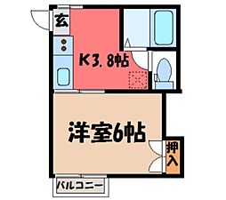 東武宇都宮線 江曽島駅 徒歩11分 2階/-