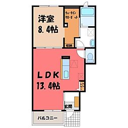 クオレッティ D 1階/-