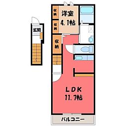 JR東北本線 宇都宮駅 バス33分 宝木中学校入口下車 徒歩6分 2階/-