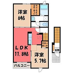 東武宇都宮線 西川田駅 5.6km