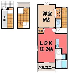 サニーフラット B 3階/-