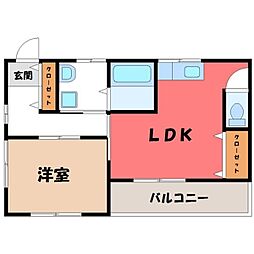 JR東北本線 宇都宮駅 バス21分 富士見小学校北口下車 徒歩3分 2階/-