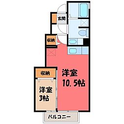 ピアアベニュー2 1LDKの間取図画像