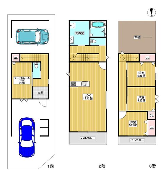 【建築プラン図】自由設計のため間取りの変更が可能◎