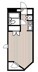 志津リリエンハイム ワンルームの間取図画像