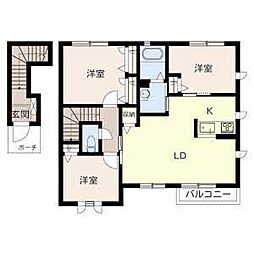 メゾン・ド・富永 3LDKの間取図画像