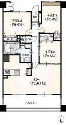 間取り リビオ柏木 2階/202