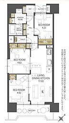 間取図画像 3LDK