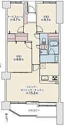 間取図画像 2SLDK