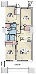 間取図画像 3LDK