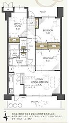 間取図画像 2SLDK