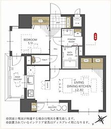 ライオンズマンション十日町 1LDKの間取図画像