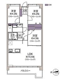 間取図画像 3LDK