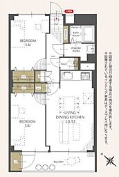 間取図画像 2LDK