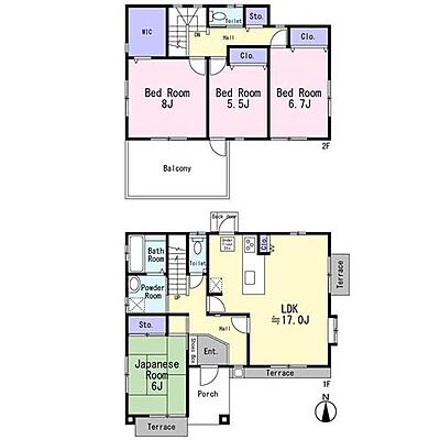 間取り 若林区霞目　中古戸建