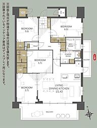 aie小白川 4LDKの間取図画像