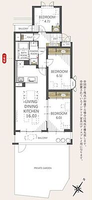 間取り 朝日プラザ鷺ケ森ロイヤルクレスト南棟 1階/114