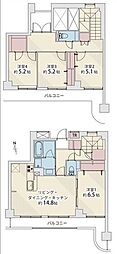 レックスハイツ東照宮 4LDKの間取図画像