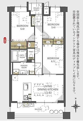 間取り セレーノエスプレア 8階/802