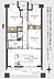 間取り：8階高層のリノベーション3LDK。南向きで陽当たり・眺望良好です。