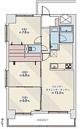 プライムエステート泉中央 3LDKの間取図画像