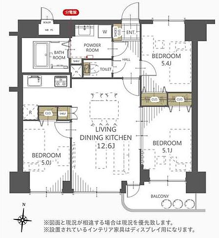 3LDK 間取り