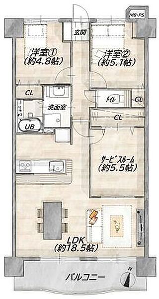 間取り：304000354640