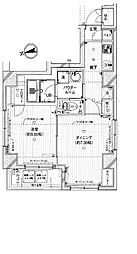 アセンションアイディ浅草 1DKの間取り