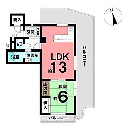 間取図画像 1LDK