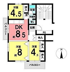 間取図画像 3DK