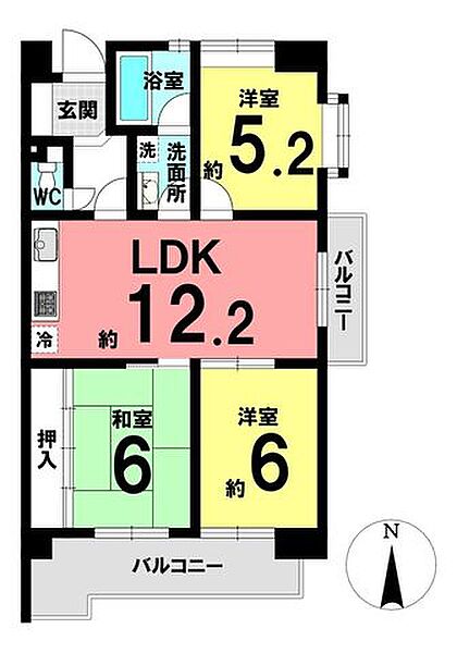 間取りを拡大表示