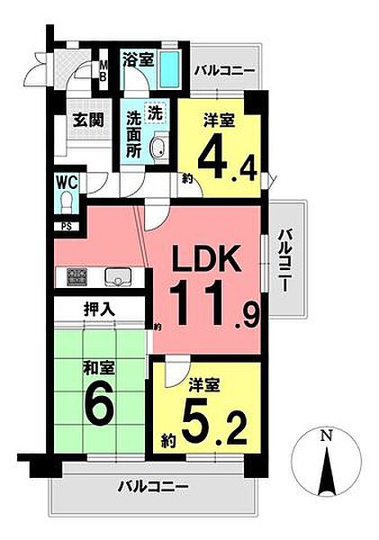 間取りを拡大表示