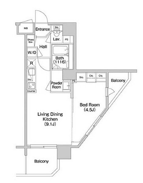 コンフォリア南砂町 1512｜東京都江東区南砂４丁目(賃貸マンション1LDK・15階・36.61㎡)の写真 その2