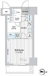 エルベース押上ノース 6階1Kの間取り