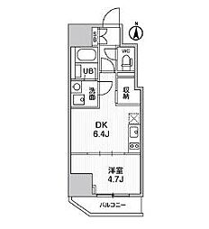 オルタナ亀戸III（ALTERNA亀戸III） 13階1DKの間取り